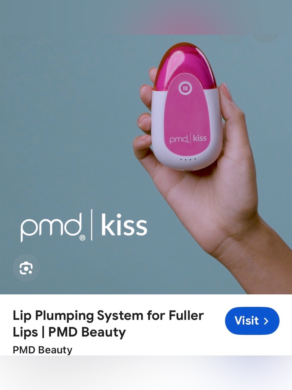 PMD Kiss Lip Plumping Device in Pink and White